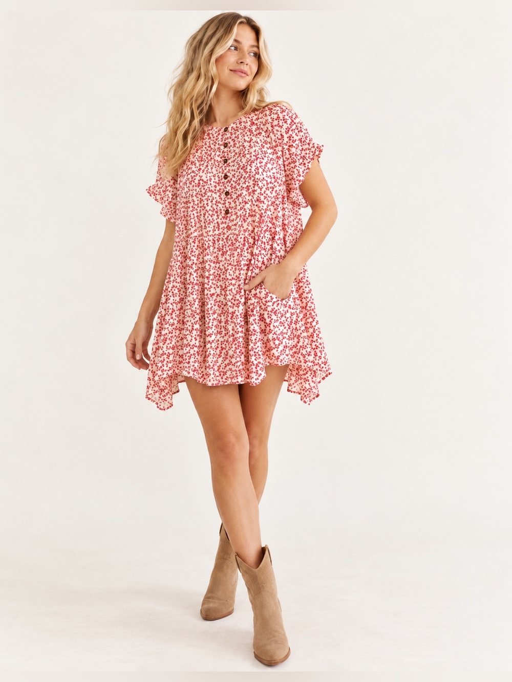 Free People| ‘One Fine Day’ Ditsy Floral Mini Dress